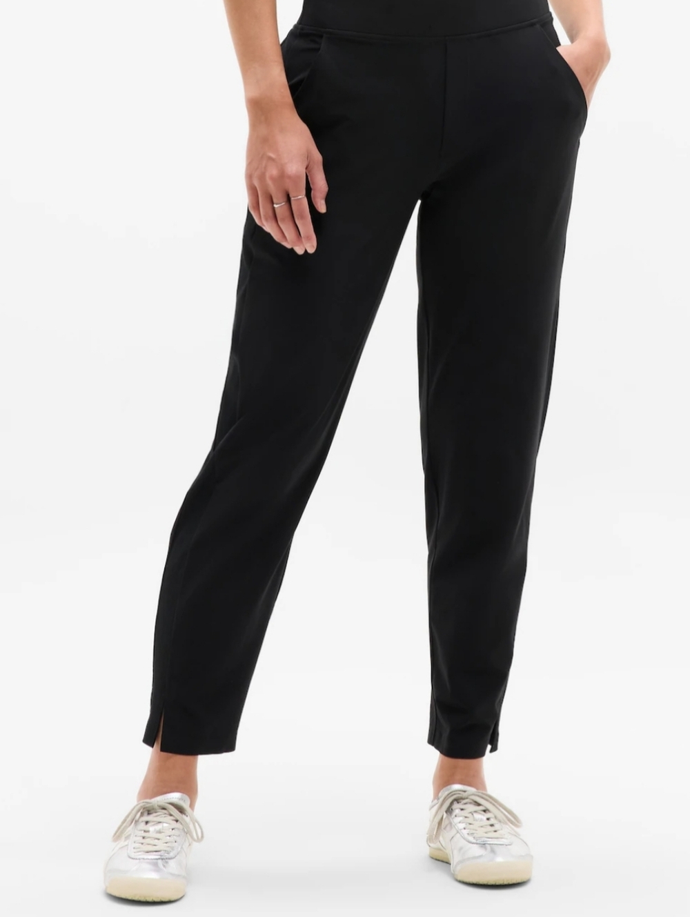 Athleta Brooklyn Ankle Women's Pants Pull On Comfy Size 0 Pockets